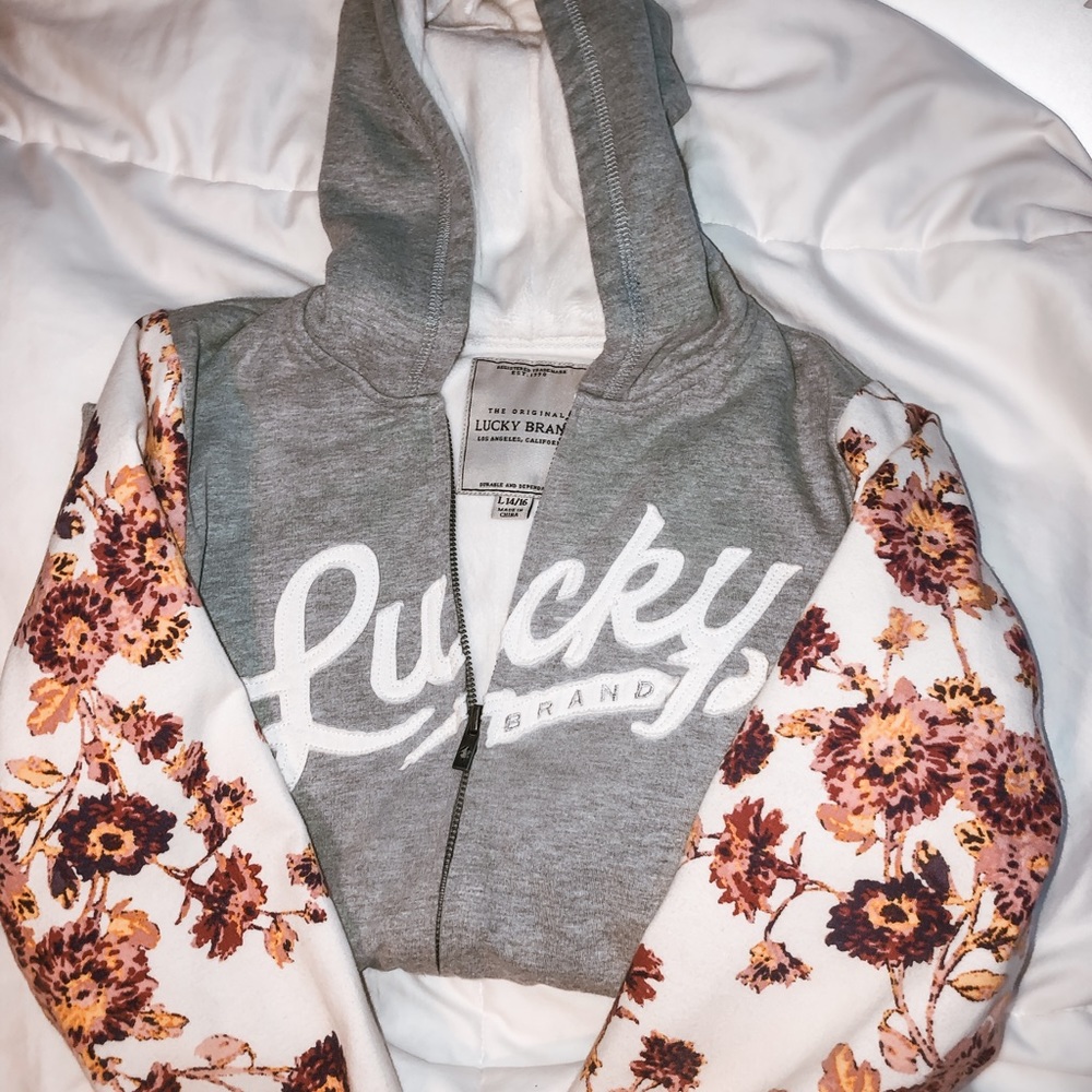 Lucky Brand zip up sweatshirt